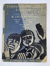 Three Negro Poems De Glory Road G Schirmer 1928 spartito Jaques Wolfe firmato