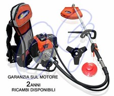 DECESPUGLIATORE A SPALLA ZAINO DA TAGLIAERBA RASAERBA A SCOPPIO 52 CC EURO 2