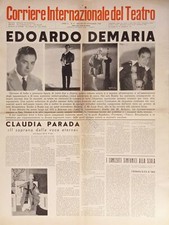 Corriere Internazionale del Teatro N. 17 - 1960 Edoardo Demaria
