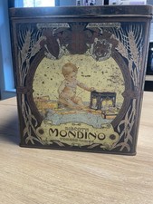 scatola latta torino Biscotti Mondino Epoca Vecchia Antica Vetro