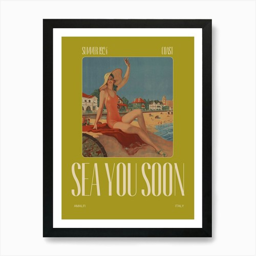 Sea you soon quadro stampa - soon, |