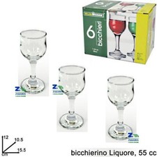 SET 6 BICCHIERI VETRO