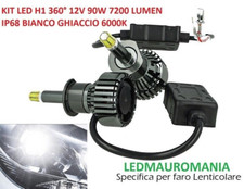 Kit led lenticolare 90w - h1,