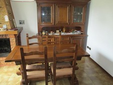 SALA SOGGIORNO (Credenza con vetrina) ditta Del Tongo (noce) G/Sol-URDE