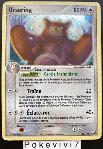 Carte pokemon ursaring 115 - ursaring, 18/115