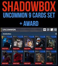 Topps STAR WARS DIGITAL CARD TRADER 2020 SHADOWBOX ROS UC BLUE 9 CARD SET +AWARD