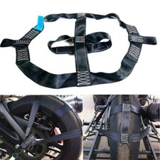 Cinghia di sicurezza universale per trasporto manubrio ruota posteriore moto