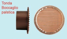 GRIGLIA AREAZIONE RAME VARI DIAMETRI BOCCHETTA PLASTICA (12579V)