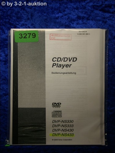 Sony manuale uso dvp ns330 - sony, /