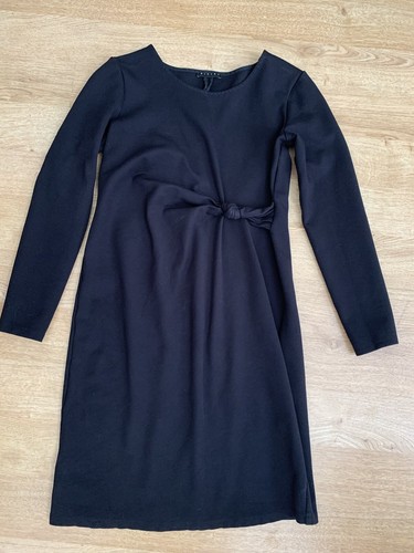 Mini abito nero sisley maniche - abito,
