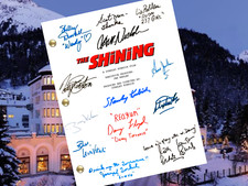 The Shining sceneggiatura autografata firmata ristampa sceneggiatura completa - Jack Nicholson