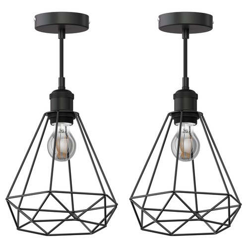 Lampada sospensione retra - 2x,
