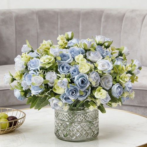 Bouquet rose finte 22x32 cm - bouquet, di
