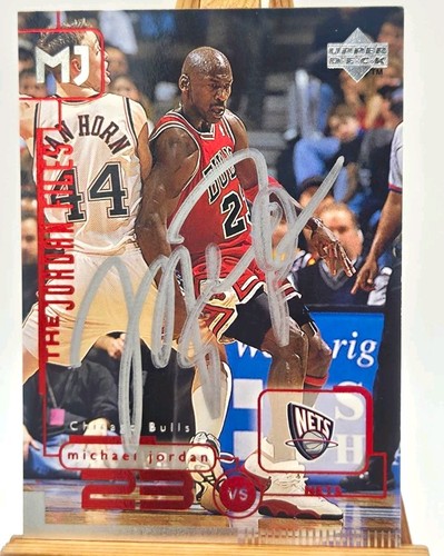 Michael jordan autografato con - jordan,