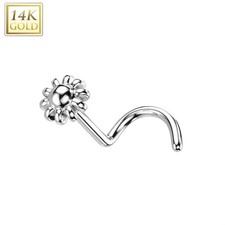 Piercing Nasale Oro Bianco 14