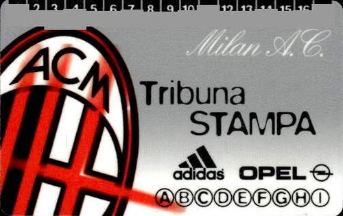 Biglietto stadio milan c - stadio, a.c