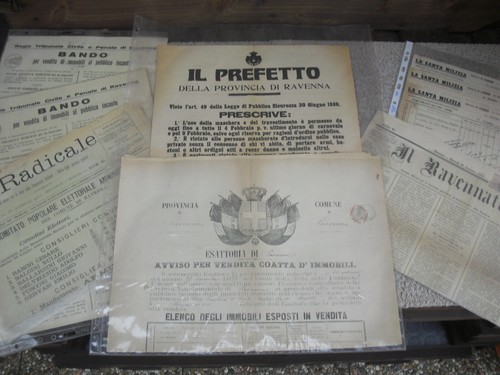Lotto cartaceo ravenna dal - cartaceo,