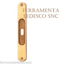 MANIGLIA LUNGA PER PORTE SCORREVOLI OTTONE INCASSO CON FORO 245 MM SICMA ICARO