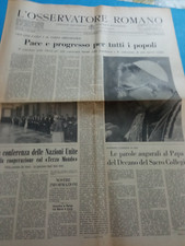 L'OSSERVATORE ROMANO 1-9-1978 PAPA GIOVANNI PAOLO I LUCIANI PACE E PROGRESSO