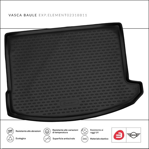 Vasca bagagliaio baule gomma - bagagliaio,