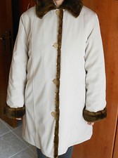 GIACCA DONNA MADE IN ITALY S BEIGE - GIACCA CAPPOTTO DONNA - GIACCONE DONNA TAGLIA 42