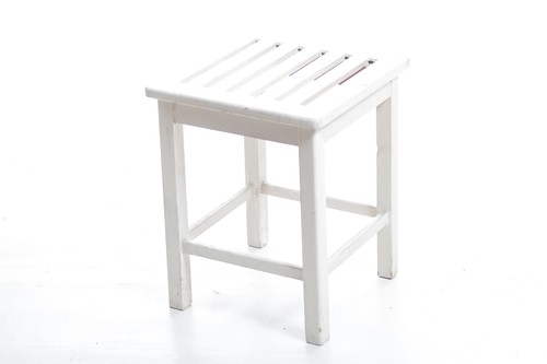 Sgabello legno vintage - sgabello,