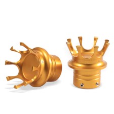 2x oro CNC Davanti Asse Noce