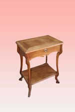 Antica toilette francese stile Liberty di fine 1800 in legno di ciliegio