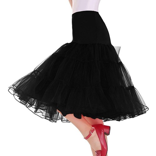 Sottogonna donna nera senza