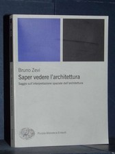 Bruno zevi saper vedere - zevi,