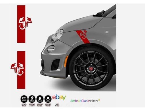 Adesivi abarth fiat 500 - adesivi,