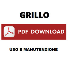 Grillo Grillino 127 motocoltivatore Manuale uso manutenzione Libretto istruzioni
