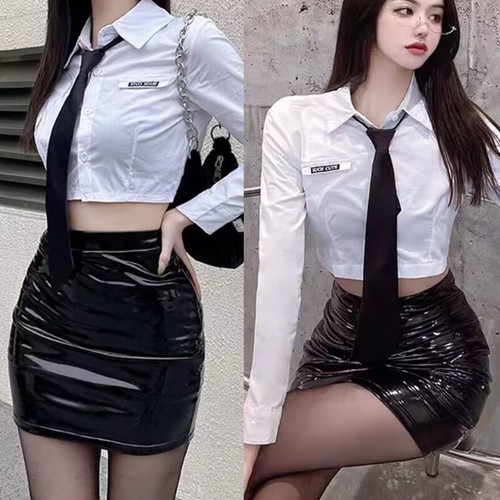 Minigonna corta donna pelle - corta,