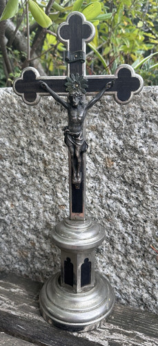 Antico crocifisso appoggio - antico,