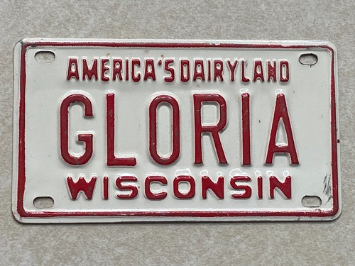 Gloria bicycle license plate - bicycle,
