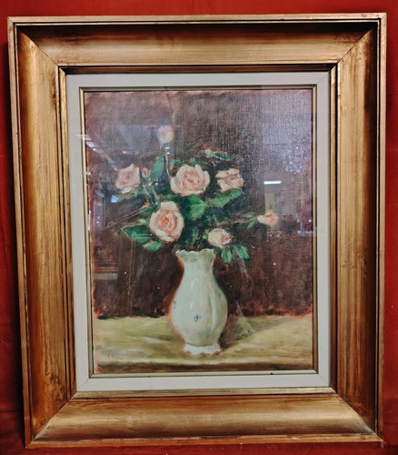 Dipinto olio cartone telato - su,