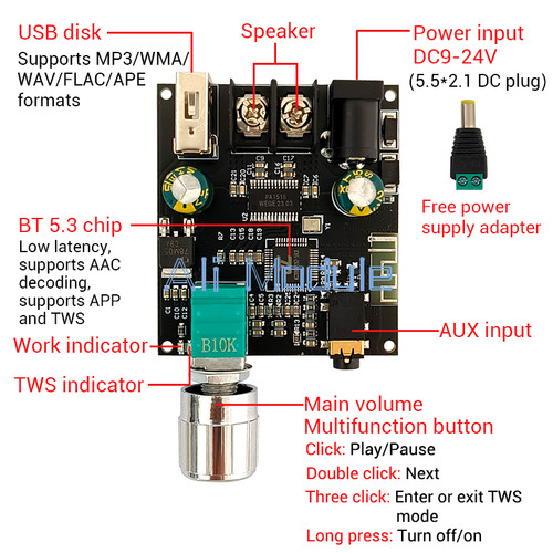 Modulo scheda amplificatore