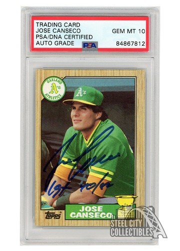 Scheda autografa jose canseco - autografa,