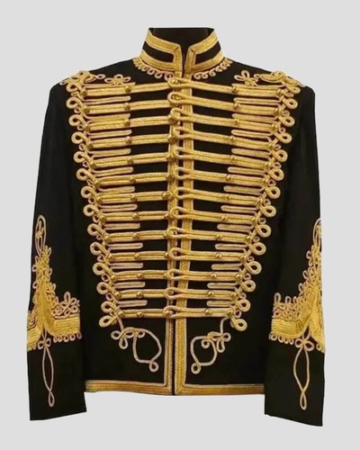 Giacca militare ussaro nera - militare,