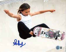 MARRONE CIELO FIRMATO AUTOGRAFO 8x10 PARCO FOTOGRAFICO SKATEBOARD XGAMES BECKETT BAS