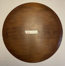 Vassoio vintage Herman Miller George Nelson metà secolo legno piegato etichetta lamina anni '50