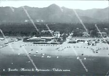 bi705 cartolina focette marina di pietrasanta veduta aerea lucca toscana