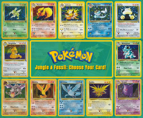 1999 pokemon jungle fossil - &,