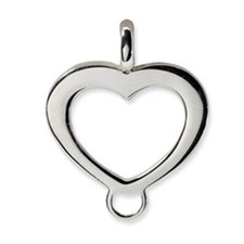 Ciondolo porta ciondolo cuore argento sterling Amore La Vita