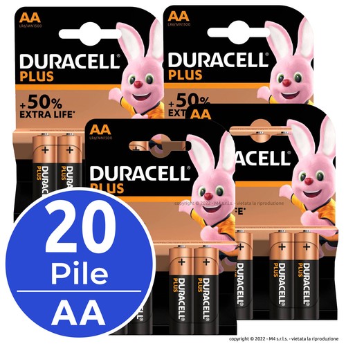 Batterie alcaline aa stilo - 20,