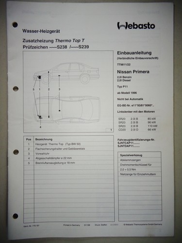 Manuale installazione webasto - manuale,