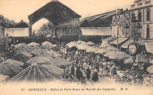 Cpa bordeaux halles de - 33, /