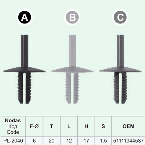 10x clip bordo con - clip,