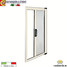 Zanzariera a Rullo Per Porta Finestra Riducibile Apertura Orizzontale Avorio