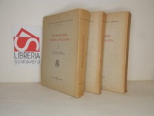 Dizionario arabo- italiano - Istituto per l'Oriente, 1966-'73, 3 vol. Buoni